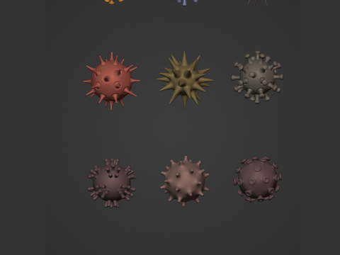 Virus Pack 3D Model