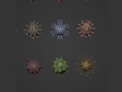 Virus Pack 3D Model