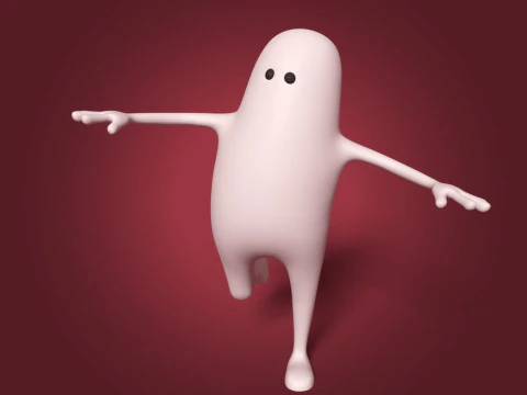 Cartoon Character -- Rigged 3D Model