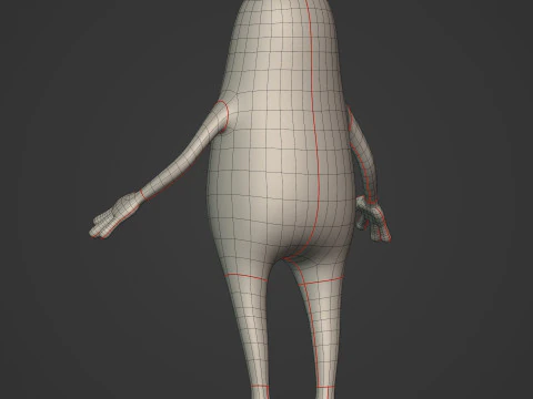 Cartoon Character -- Rigged 3D Model
