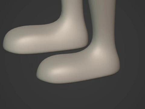 Cartoon Character -- Rigged 3D Model