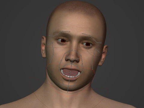 Swimmer - Rigged 3D Model