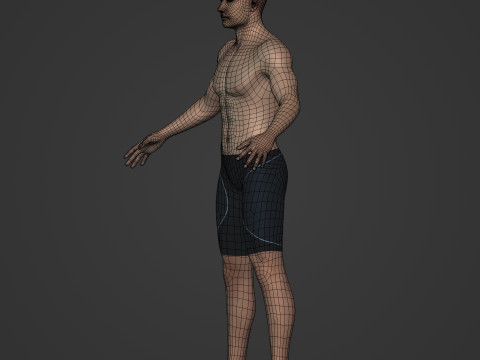 Swimmer - Rigged 3D Model