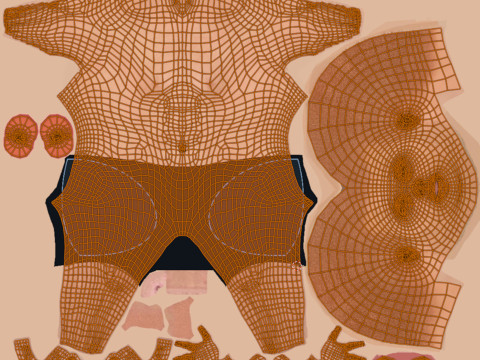 Swimmer - Rigged 3D Model