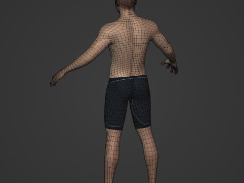 Swimmer - Rigged 3D Model