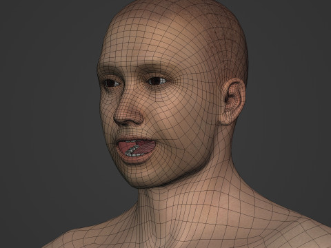 Swimmer - Rigged 3D Model