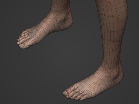 Swimmer - Rigged 3D Model