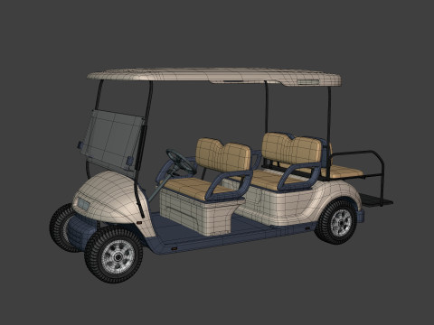 Golf Cart 1 Large 3D Model