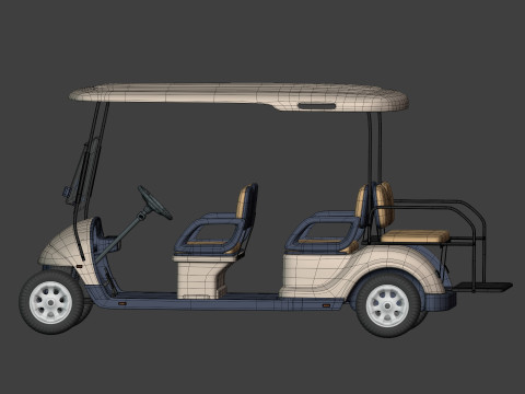 Golf Cart 1 Large 3D Model