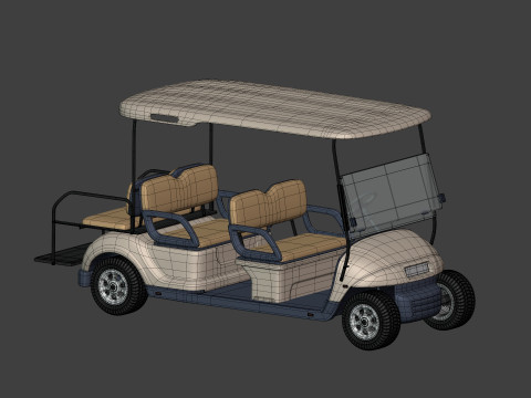 Golf Cart 1 Large 3D Model