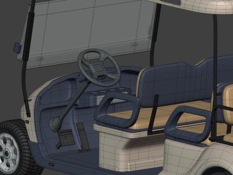 Golf Cart 1 Large 3D Model