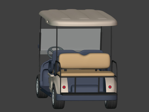 Golf Cart 1 Large 3D Model