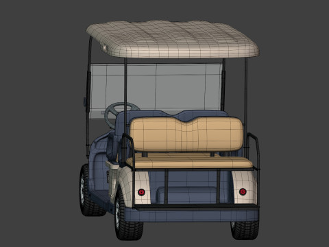 Golf Cart 1 Large 3D Model