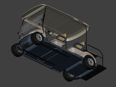 Golf Cart 1 Large 3D Model