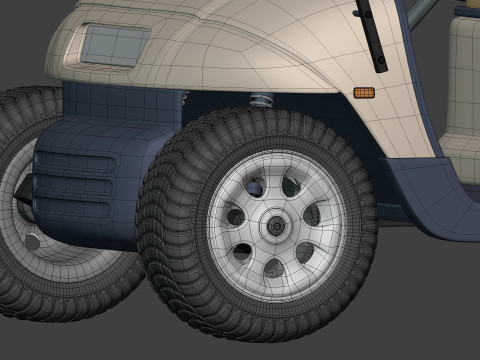 Golf Cart 1 Large 3D Model