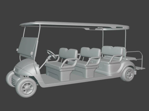 Golf Cart 3D Model