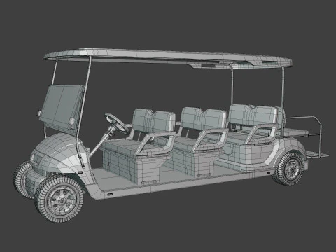 Golf Cart 3D Model