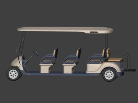 Golf Cart 3D Model