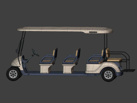 Golf Cart 3D Model