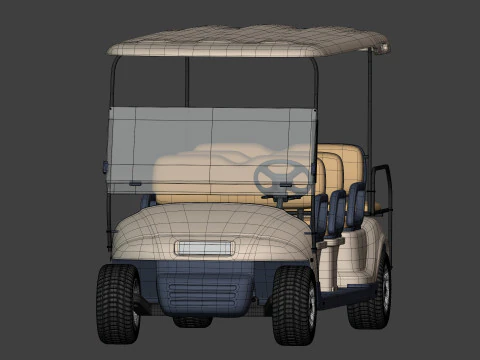 Golf Cart 3D Model