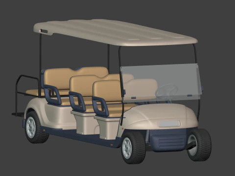 Golf Cart 3D Model