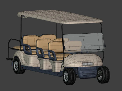 Golf Cart 3D Model