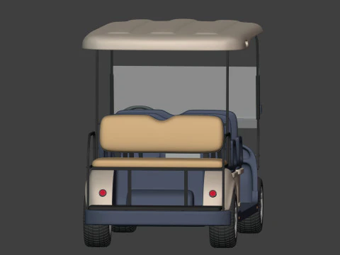 Golf Cart 3D Model