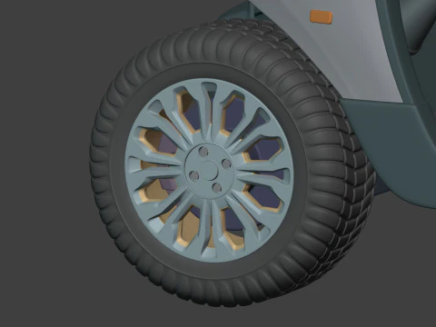 Carrinho de golfe grande gen&eacute;rico - Ve&iacute;culo esportivo el&eacute;trico - Club Car Modelo 3D