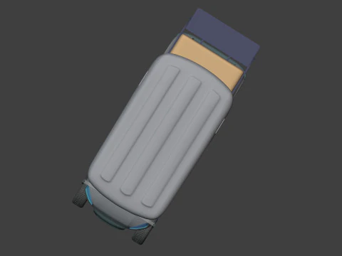 Carrinho de golfe grande gen&eacute;rico - Ve&iacute;culo esportivo el&eacute;trico - Club Car Modelo 3D