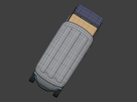 Carrinho de golfe grande gen&eacute;rico - Ve&iacute;culo esportivo el&eacute;trico - Club Car Modelo 3D