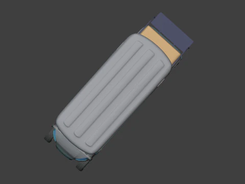 Generic Ultra Large Golf Cart - Electric Sport Vehicle -- Blender 3D Model