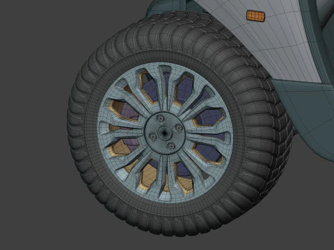 Generic Ultra Large Golf Cart - Electric Sport Vehicle -- Blender 3D Model