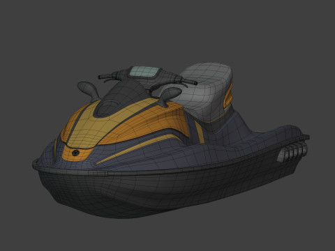 Generic JetSki -- Original Design 3D Model