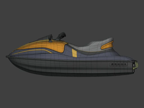 Generic JetSki -- Original Design 3D Model