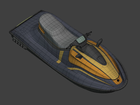 Generic JetSki -- Original Design 3D Model