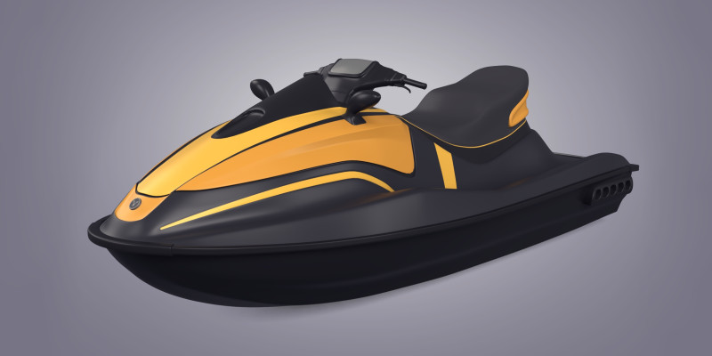 Typowy skuter wodny Model 3D .c4d .max .obj .3ds .fbx .stl .blend