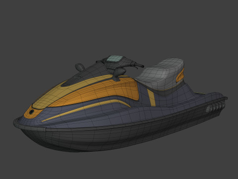 Typowy skuter wodny Model 3D