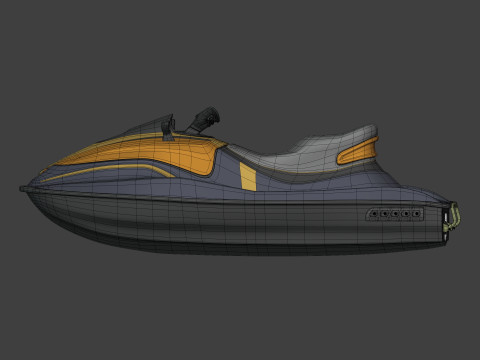 Typowy skuter wodny Model 3D