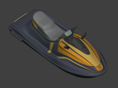 Typowy skuter wodny Model 3D
