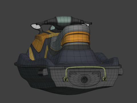 Typowy skuter wodny Model 3D