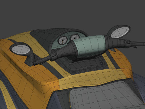 Typowy skuter wodny Model 3D