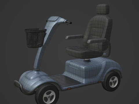 Generic Mobility Scooter 3D Model