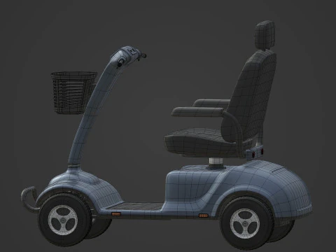 Generic Mobility Scooter 3D Model