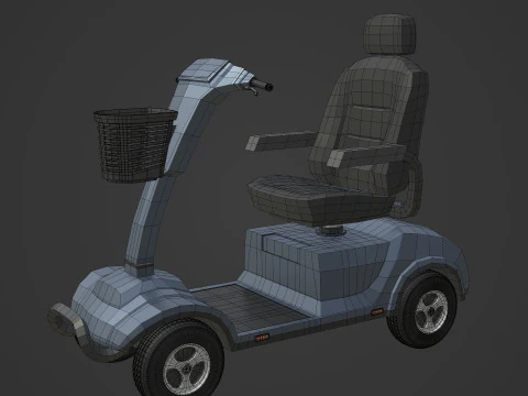 Generic Mobility Scooter 3D Model