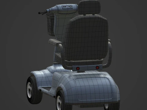Generic Mobility Scooter 3D Model