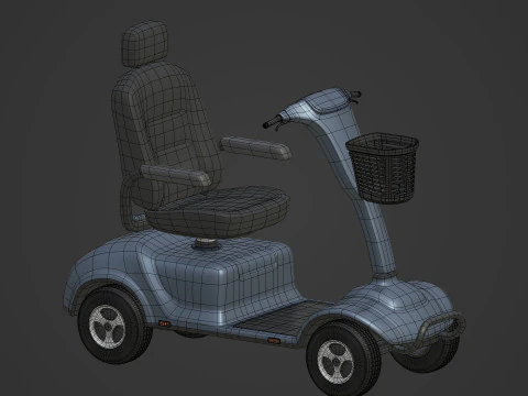 Generic Mobility Scooter 3D Model