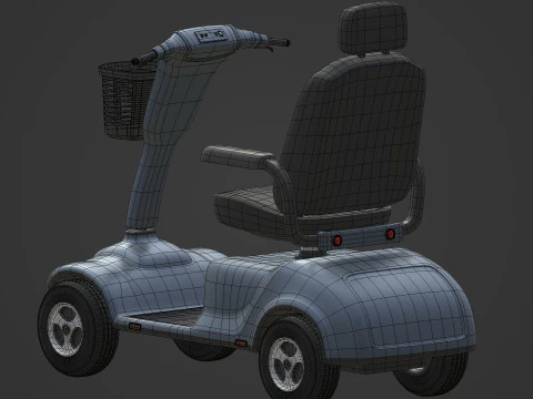 Generic Mobility Scooter 3D Model