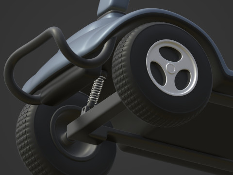 Универсальный мобильный скутер 3D Модель