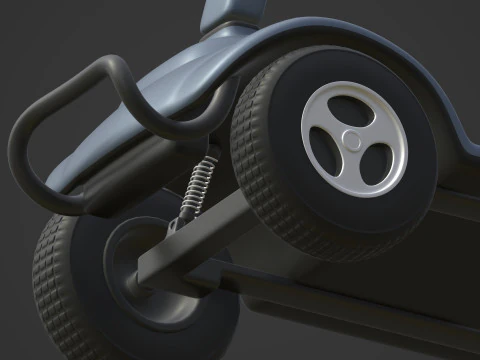 Generic Mobility Scooter 3D Model