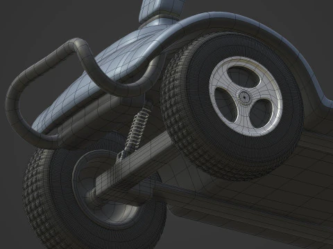 Generic Mobility Scooter 3D Model